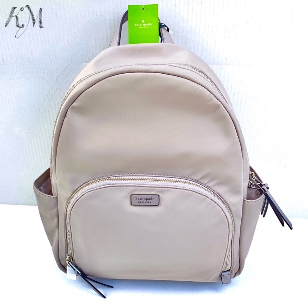 Kate Spade Nylon Backpack - Large - Gray
